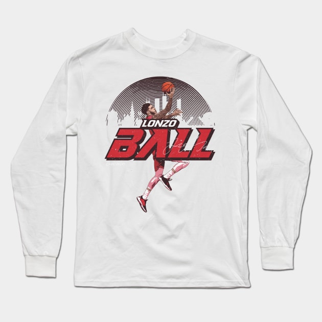 Lonzo Ball Chicago Skyline Long Sleeve T-Shirt by Buya_Hamkac